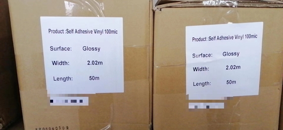 OEM 50 (1.27m) High Quality White Glue Self-Adhesive Vinyl Film / Vehicle Wrap